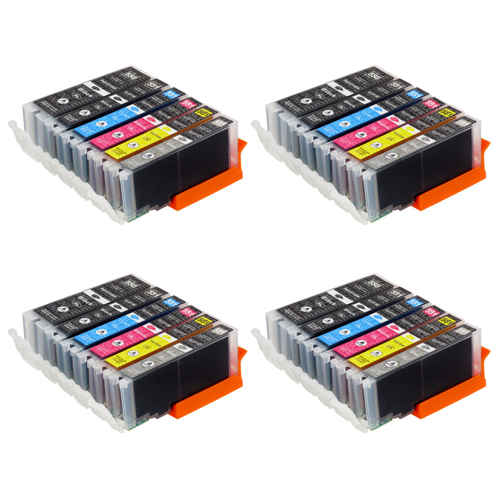 Compatible Canon PGI-550XL/CLI-551XL High Capacity Ink Cartridge Multipack Including Grey (4 Sets)