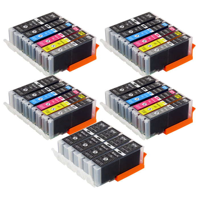 Compatible Canon CLi-571 and PGi-570 XL Cartridge Set with Grey