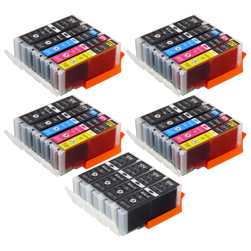 Colorink Ink Cartridge for Canon PGI-570 CLI-571 cartridges use with Canon  PIXMA MG5750 MG5751 MG5752 MG5753 MG6850 Printer (1 Black,1 Cyan, 1