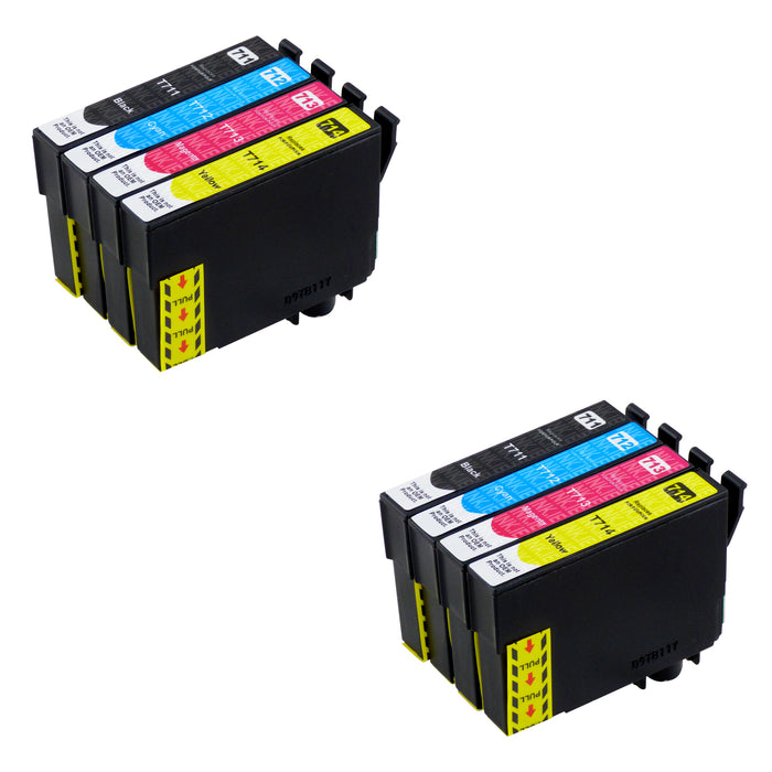 Compatible Epson T0715 High Capacity Ink Cartridge Multipack (2 Sets)