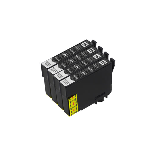 Compatible Epson T18XL (T1811) High Capacity Black Ink Cartridge Quadpack