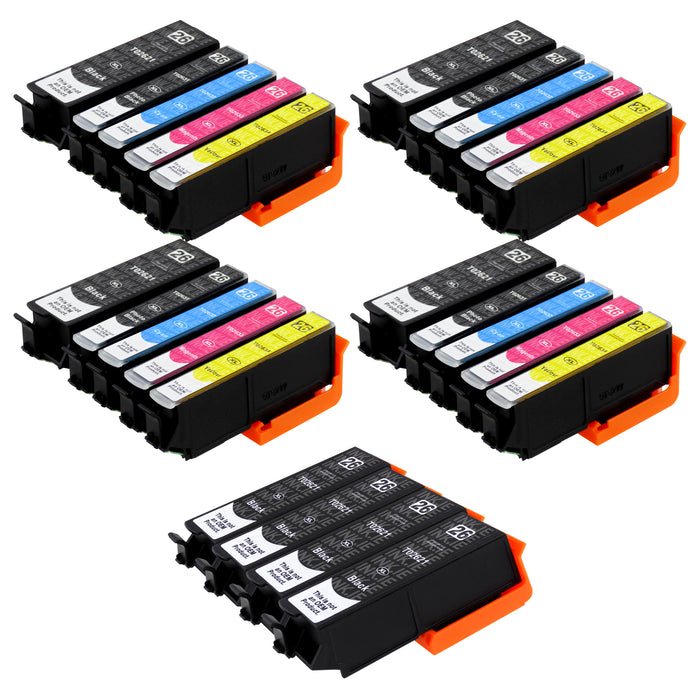 Compatible Epson T26XL - BIG BUNDLE DEAL (4 Black, 4 Multipacks & 4 Photo Black) - Pack of 24 Cartridges