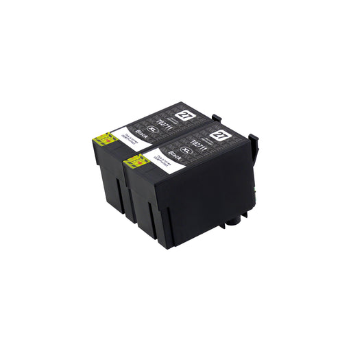 Compatible Epson T27XL (T2711) High Capacity Black Ink Cartridge Twinpack
