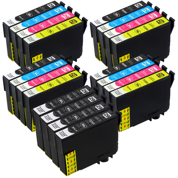 Compatible Epson T29XL - BIG BUNDLE DEAL (4 x Black & 4 x Multipacks) - Pack of 20 Ink Cartridges